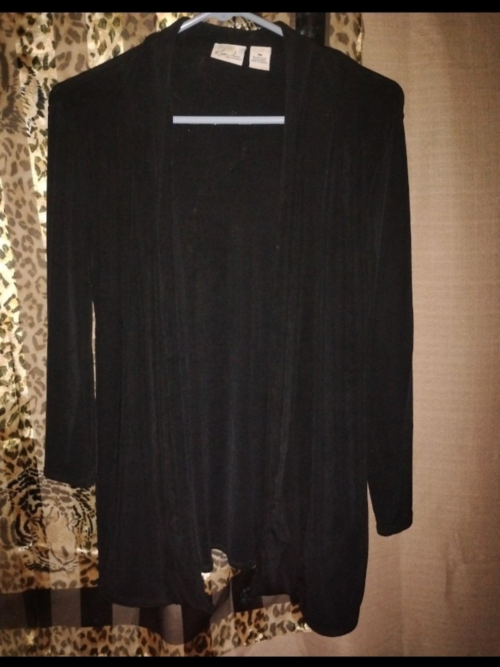 Kensie Black Open-Front Women's Cardigan